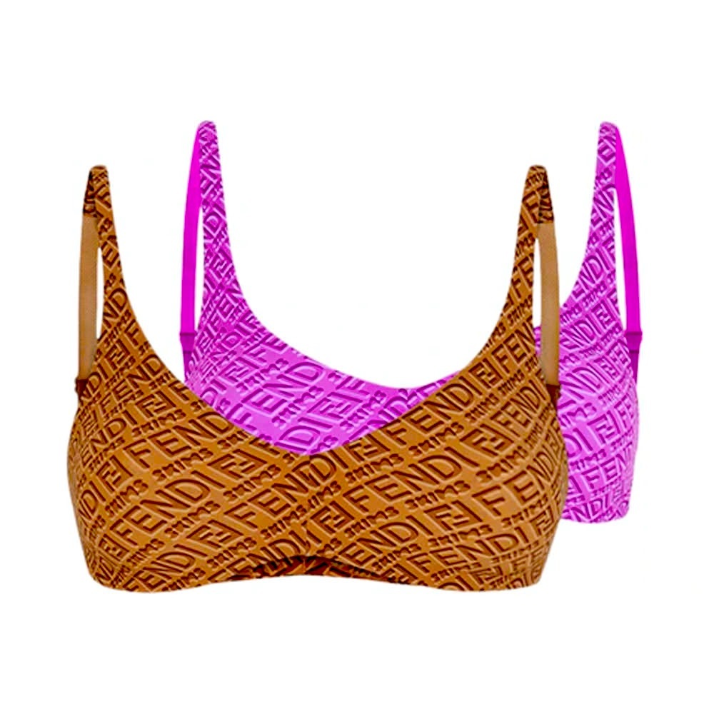 Fendi x Skims scoop bralette and bikini bottom set